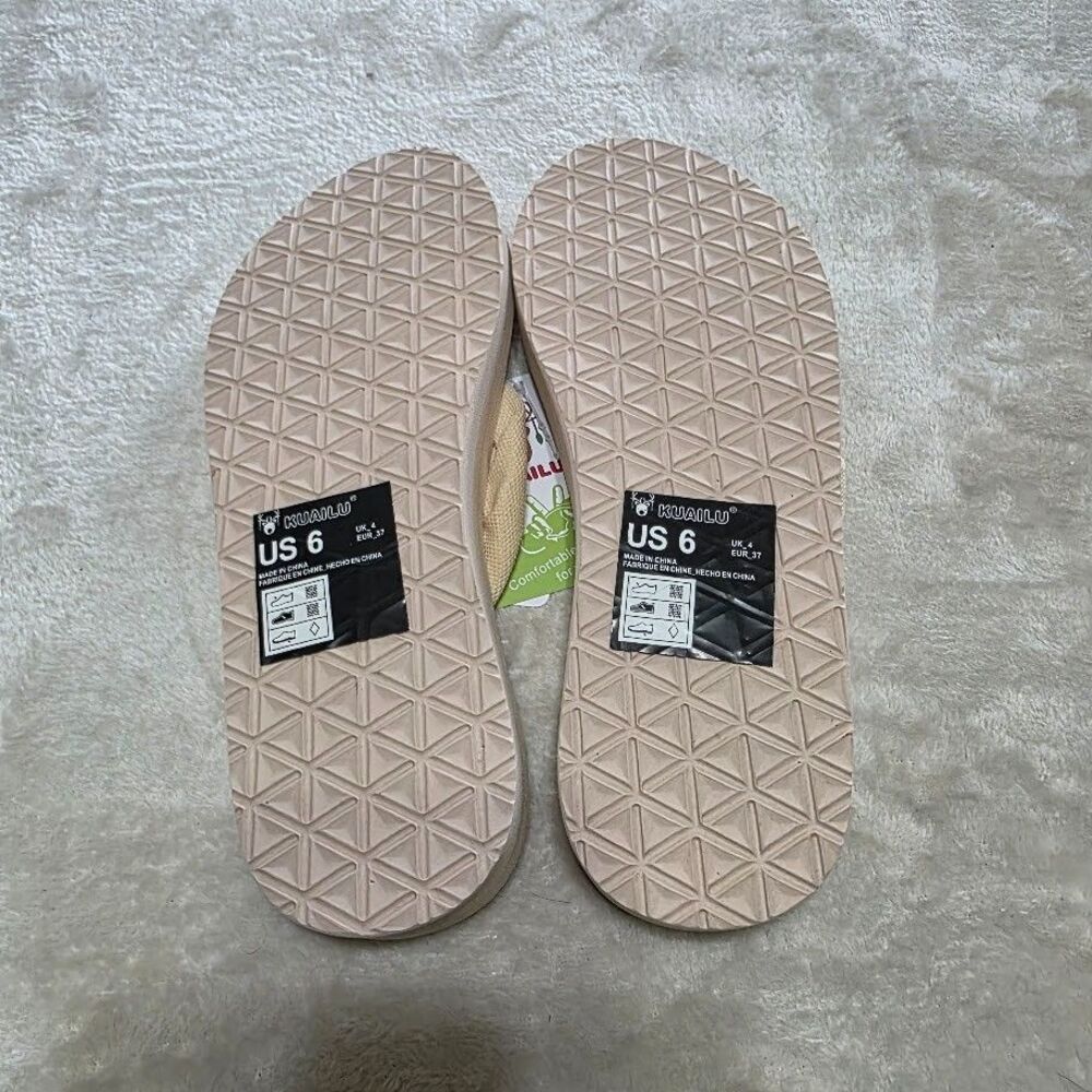 Kuailu Women's Flip Flops Arch Support Size 6 Comfortable Summer Sandals NWT - Picture 4 of 7